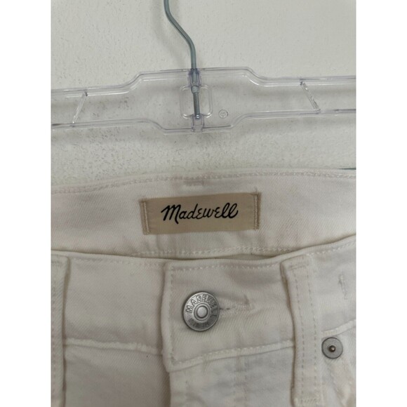 Madewell The Petite Mid-Rise Perfect Vintage Straight Jean in Tile White Sz 25P - Picture 5 of 11